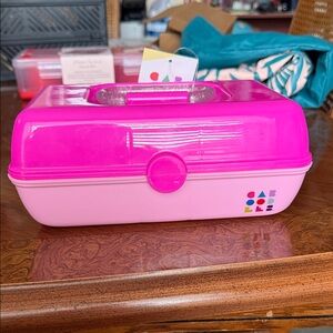 Caboodles Pink and Hot Pink Cosmetic Case